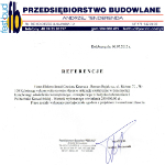 List referencyjny Elektro-Instal Kołobrzeg